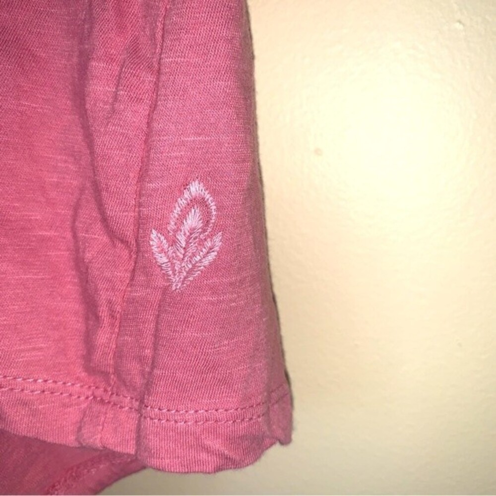 LUCKY Brand Top Blouse Womens Medium Rose Pink  Boho - Picture 7 of 7
